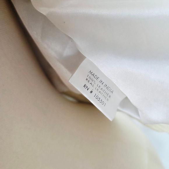 Double D Ranch studded ivory leather biker jacket distressed western size medium - Picture 12 of 12